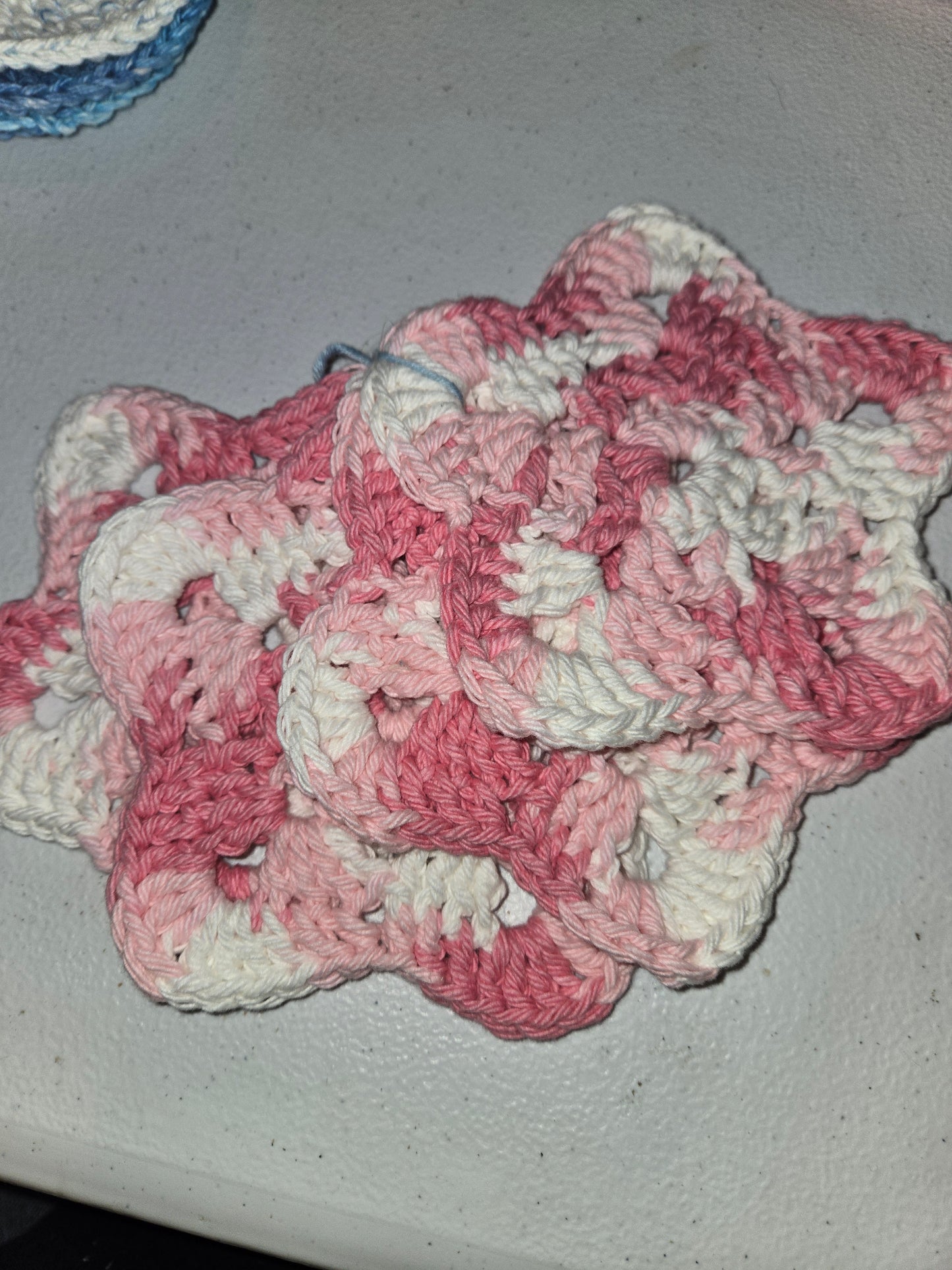 Crochet coasters, set of 4