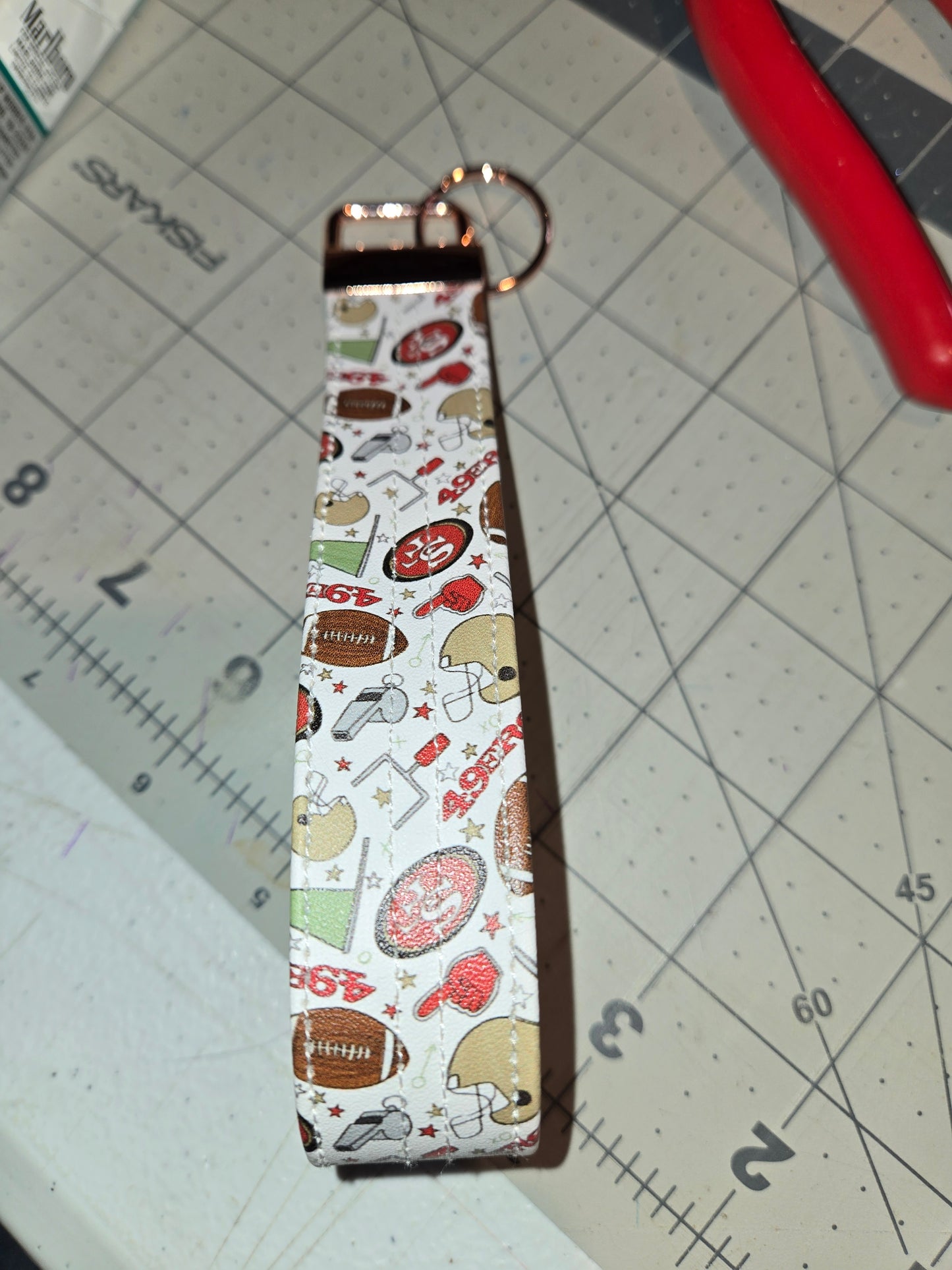 Faux Leather Wristlet