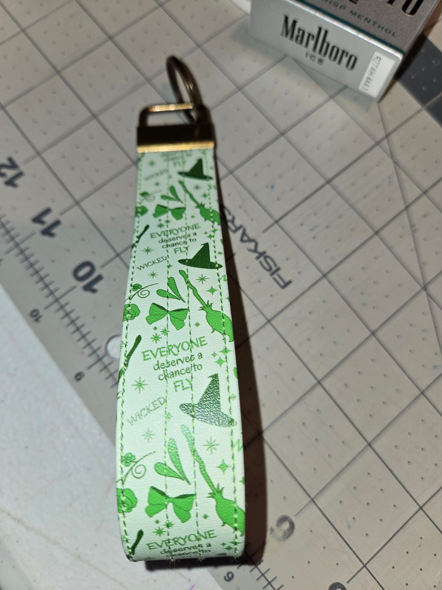 Faux Leather Wristlet